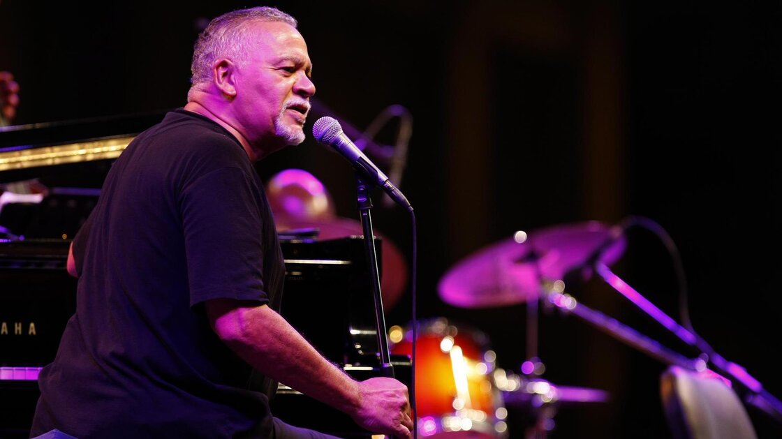 Pianist and composer Joe Sample, seen here at the 2010 Beirut Jazz Festival in Lebanon, has died at age 75.