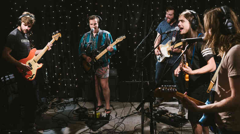 Diarrhea Planet at KEXP on August 6, 2014.