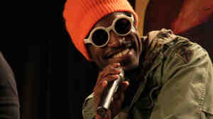 Andre Benjamin during a Q&A at The Grammy Museum in Los Angeles following a screening of Jimi: All Is By My Side last weekend.