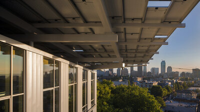 A view of Seattle from the Bullitt Center.