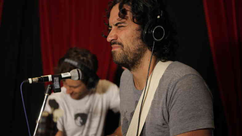 The Barr Brothers perform on KCRW's Morning Becomes Eclectic on September 25, 2014.