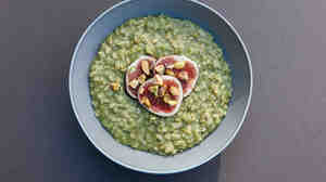 Definitely not traditional: two colorful takes on porridge, from Friday's London Porridge Championships.