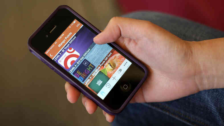 A view of the rewards screen on the Mango Health app.