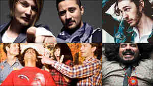 Clockwise from upper left: Röyksopp, Hozier, Helado Negro, Deerhoof
