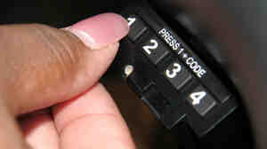 A borrower enters a code into a starter interrupt device installed in a car in Limerick, Pa.