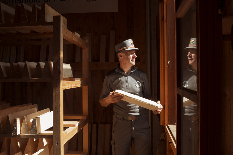 Once the lumber has been milled into sections, experts can tell how a piece will resonate just by flicking it. Once the lumber has been milled into sections, experts can tell how a piece will resonate just by flicking it.