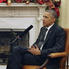 NPR's Morning Edition host Steve Inskeep interviews President Obama on Dec. 17 in the Oval Office, where they discussed U.S. involvement in the Middle East and the world as a whole.