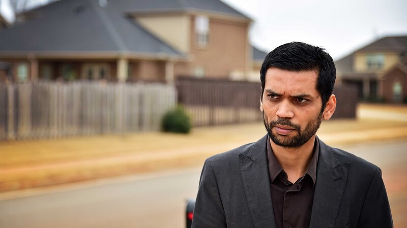 Chirag Patel stands in his neighborhood in Madison, Ala., where his father, Sureshbhai Patel, was severely injured by police. Visiting from India, the elder Patel was staying with his son, his wife and child in their Madison home.