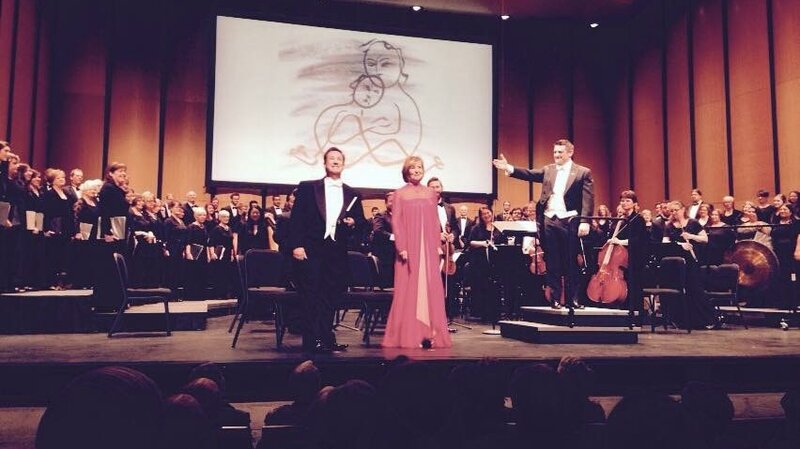 Composer Jonathon Welch (left), mezzo Frederica von Stade and conductor Jonathan Palant after the U.S. premiere of Street Requiem. Composer Jonathon Welch (left), mezzo Frederica von Stade and conductor Jonathan Palant after the U.S. premiere of Street Requiem.