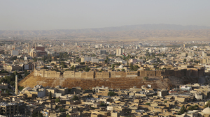 A view of the ancient Citadel in the center of Erbil, in northern Iraq. Built 6,000 years ago, the Citadel may be the oldest continuously inhabited settlement in the world. It's currently undergoing a renovation that's expected to take 25 years.