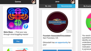 The Knack app has users play games that gauge their playing style to determine how they think and work.
