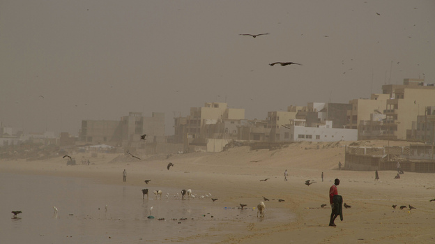 The Harmattan haze can become so dense in Dakar, Senegal, it dims the sun and grounds flights. (Reuters /Landov)