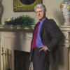 Artist Nelson Shanks' 2005 portrait of former President Clinton, which hangs at the Smithsonian Institution's National Portrait Gallery.