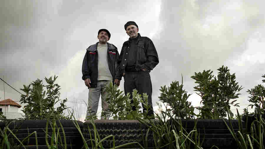 Murad al-Khuffash (right) and his twin brother Hazem are Palestinian farmers living in Marda. Al-Khuffash remembers when settlers took charge of Ariel in the 1970's.