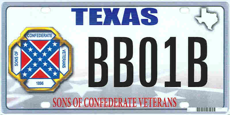 The proposed Sons of the Confederacy license plate. The proposed Sons of the Confederacy license plate.