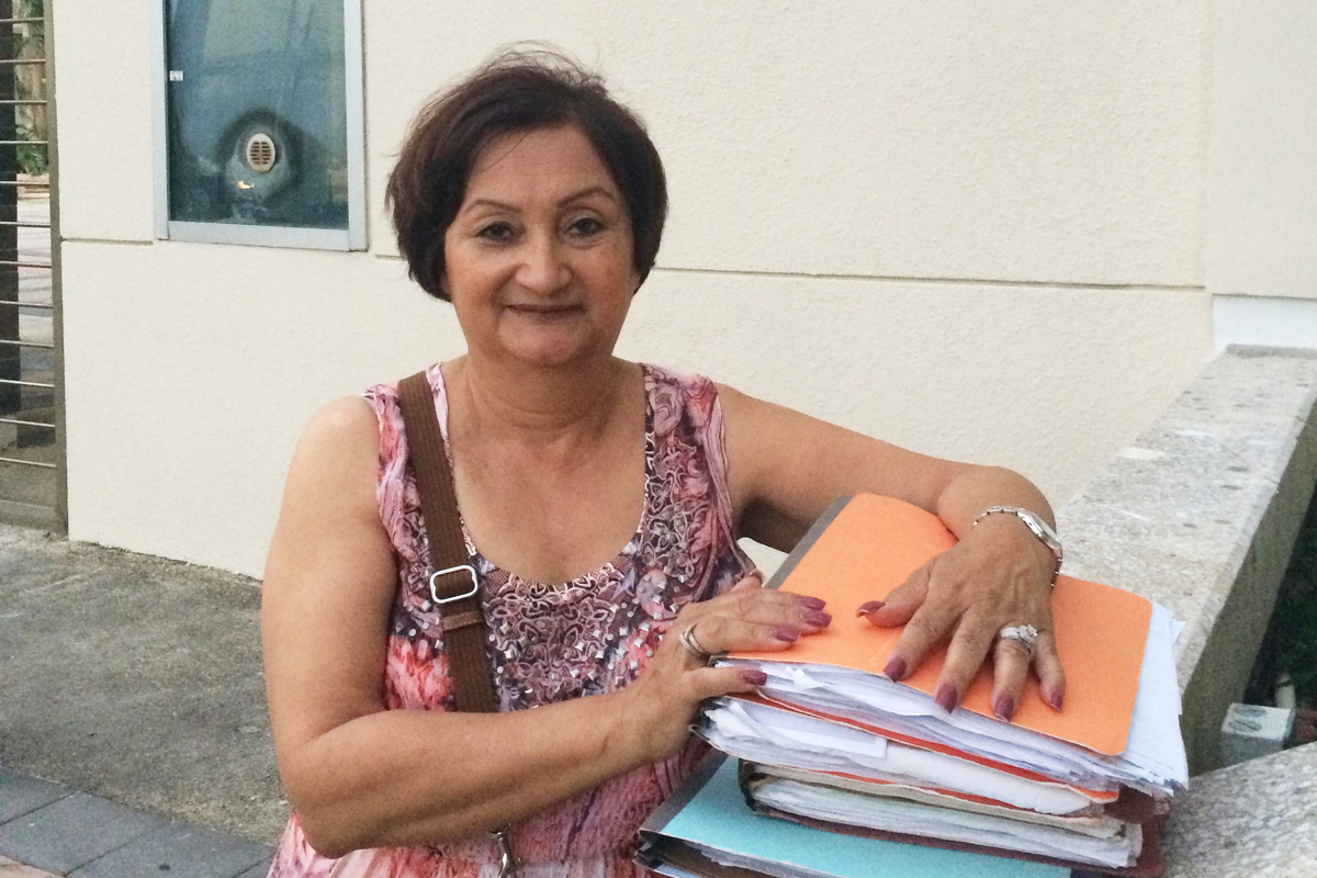 Sonia Vazquez, a residential energy customer in San Juan, is fighting PREPA, the energy utility agency. Sonia Vazquez, a residential energy customer in San Juan, is fighting PREPA, the energy utility agency.