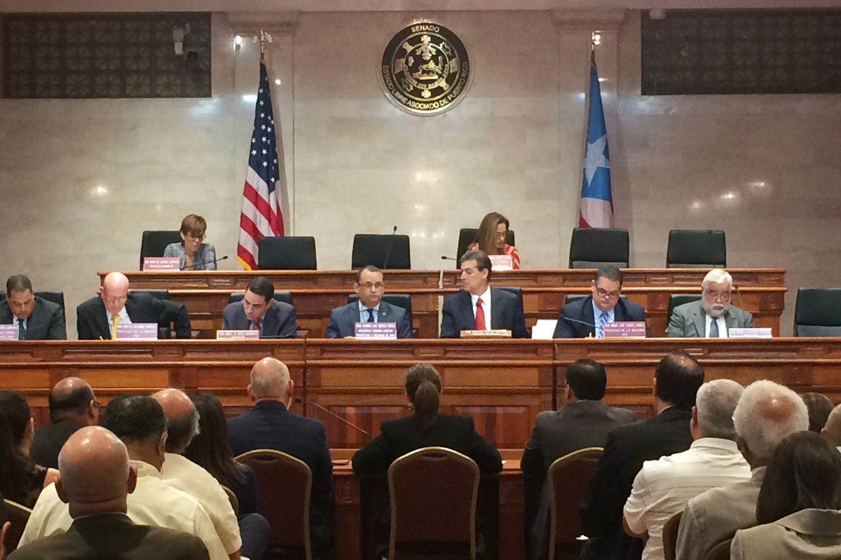 An energy restructuring hearing in San Juan. An energy restructuring hearing in San Juan.