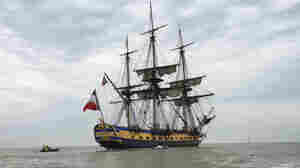 The Marquis de Lafayette sailed across the Atlantic to America aboard the original Hermione in 1780 and joined the American rebels in their struggle for independence from Great Britain. This replica will retrace his voyage; it's scheduled to arrive in Yorktown, Va., on June 5.