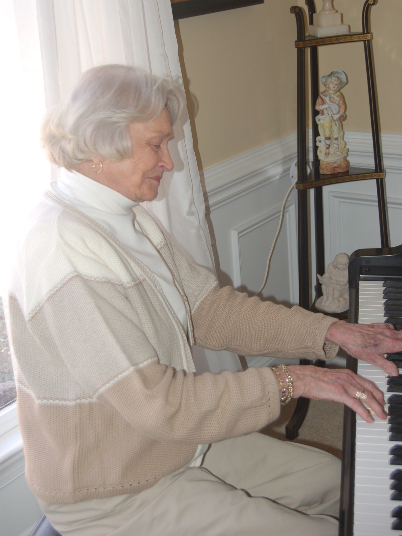 Turning 90 this month, Doris Funderburk Morgan's still got it when it comes to the keys. Turning 90 this month, Doris Funderburk Morgan's still got it when it comes to the keys.