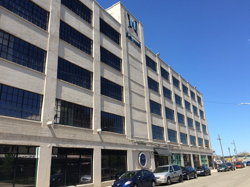 TechTown Detroit is located in an old General Motors factory built in 1927. About 40 small businesses work out of the building.