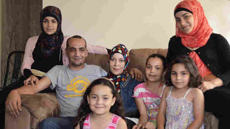Mohammad and Linda Jomaa al-Halabi, along with their five daughters, are among the fewer than 1,000 Syrian refugees who have been resettled in the U.S. They left Syria in August 2012 and arrived last year in Baltimore, where they live now.