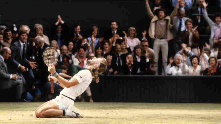 Photographer Walter Iooss captured Björn Borg's celebration after winning the match at Wimbledon in 1980. "You see a match like that maybe once in your life," Iooss says. "I was lucky to be there."