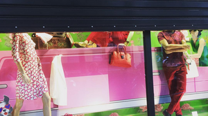 Store windows in Athens have automatic shutters that go down when a protest is coming.