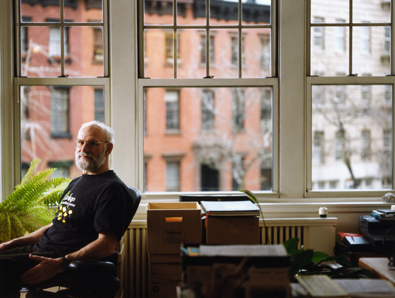 Sacks in his apartment in the West Village of New York City in 2001.  (Erica Berger/Corbis)