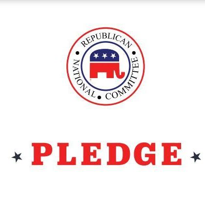 The pledge Republicans are asking Donald Trump, and other candidates, to sign.