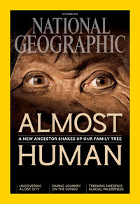 More details of the discovery of H. nalediappear in National Geographic magazine. All images in this post are from the magazine'sOctober issue. (Mark Thiessen/National Geographic) More details of the discovery of H. naledi appear in National Geographic magazine. All images in this post are from the magazine's October issue.