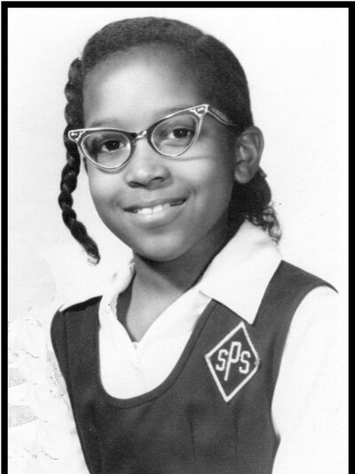 Writer Mary C. Curtis in her fourth-grade school picture from St. Pius V school in Baltimore, Md. (Courtesy of Mary Curtis)