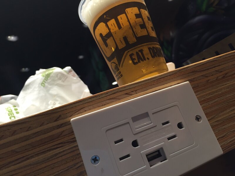 USB Ports! Millenials love USB Ports! (Ian Chillag/NPR)