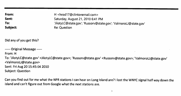 We'd be sad if we couldn't find our NPR station too. (Source: State Department) We'd be sad if we couldn't find our NPR station too. (Source: State Department)
