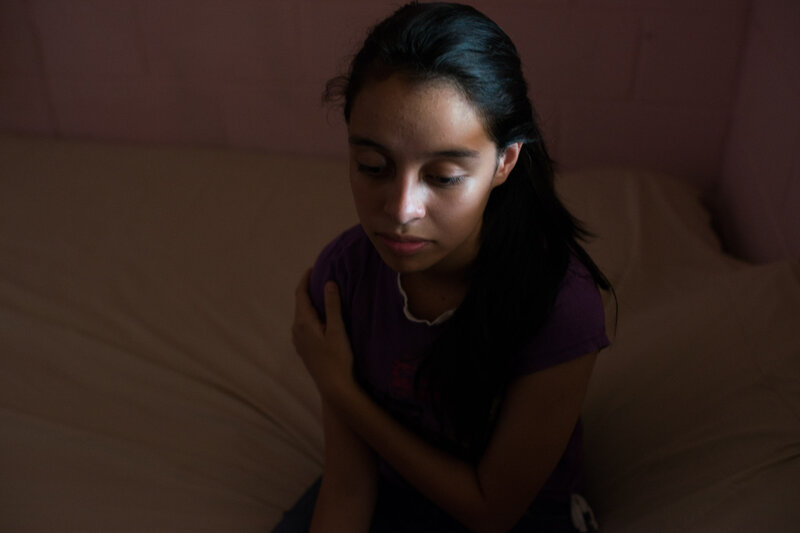 After Aby Salas' best friend disappeared, she stopped leaving her house except to go to school. (Encarni Pindado/for NPR)