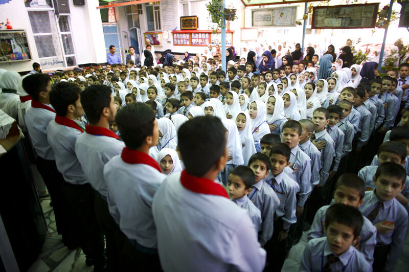 Tanweer School is a private school in a lower middle class neighborhood on the south side of Kabul. (David Gilkey/NPR)