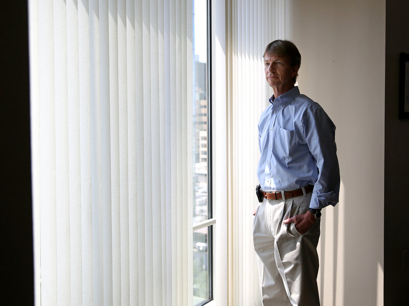 Bill Minick is the president of PartnerSource, a Texas company that helps draft laws that lets companies opt out of state workers' compensation plans. (Picasa/Dylan Hollingsworth for ProPublica) Bill Minick is the president of PartnerSource, a Texas company that helps draft laws that lets companies opt out of state workers' compensation plans.