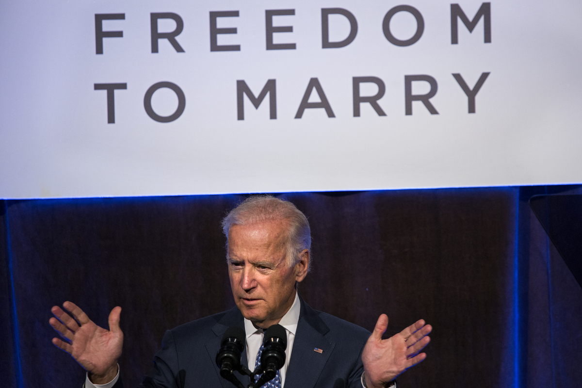 Vice President Biden addresses a Freedom To Marry event in New York on July 9.