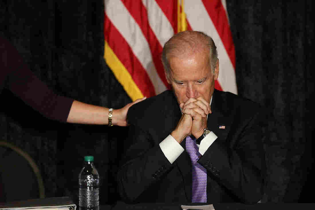Biden meets with Jewish community leaders on Sept. 3 in Davie, Fla. It was one of his first official trips following the death of his son Beau, and one that looked like possible outreach preparing for a presidential run.