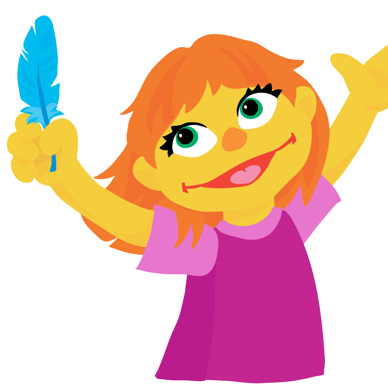 Julia is described by the Sesame Workshop as "a preschool girl with autism who does things a little differently when playing with her friends."