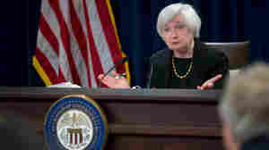 Janet Yellen, chair of the U.S. Federal Reserve, speaks during a news conference.