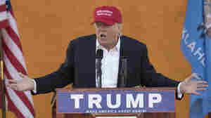 Republican presidential candidate Donald Trump speaks during a campaign rally at the Oklahoma State Fair in Oklahoma City in September.