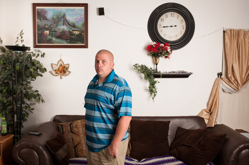 James Vanni, at his home in Colorado Springs, Colo. (Theo Stroomer for NPR)