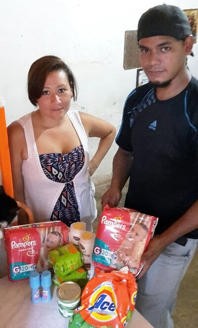 Anny Valero and Yossmy Benaventi came away from a recent shopping trip with sardines, diapers, detergent and a few other items. They had to produce their son's birth certificate to prove the baby was theirs and that they really did need the diapers. Anny Valero and Yossmy Benaventi came away from a recent shopping trip with sardines, diapers, detergent and a few other items. They had to produce their son's birth certificate to prove the baby was theirs and that they really did need the diapers.