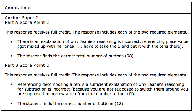 Answer evaluation from actual student sample.