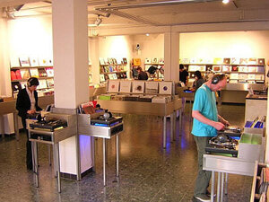 Inside the Kompakt Records store in Cologne. (Kompakt)