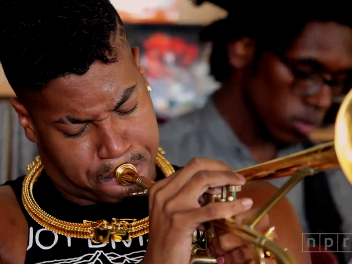 Christian Scott aTunde Adjuah plays a Tiny Desk Concert at NPR.