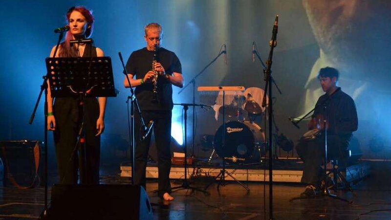 The Revolutionary Army of the Infant Jesus in a rare performance at the 2014 Wave-Gottik-Treffen festival in Leipzig, Germany. The Revolutionary Army of the Infant Jesus in a rare performance at the 2014 Wave-Gottik-Treffen festival in Leipzig, Germany.