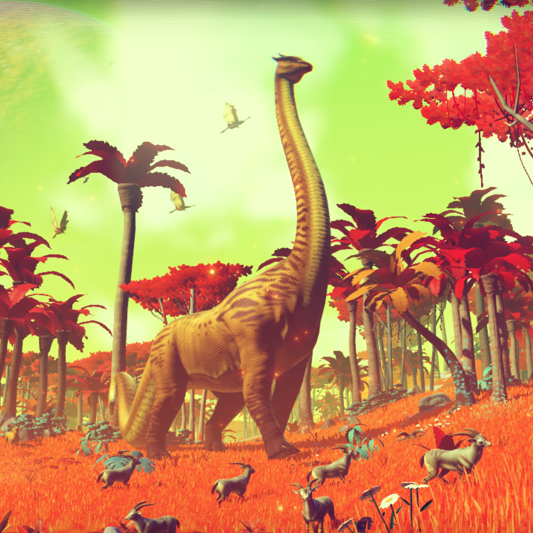 One of the estimated 18 quintillion worlds — each featuring exquisite detail of geology, flora and fauna — in the upcoming game No Man's Sky.