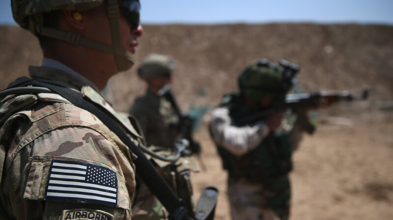In a new survey, 60 percent of 18- to 29-year-olds say they support U.S. combat troops to fight ISIS. But 62 percent of those polled say they would definitely not join the fight. (John Moore/Getty Images) In a new survey, 60 percent of 18- to 29-year-olds say they support U.S. combat troops to fight ISIS. But 62 percent of those polled say they would definitely not join the fight. (John Moore/Getty Images)