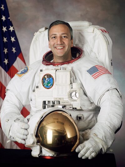 Mike Massimino, pictured here in 2002, was selected for the astronaut corps after applying four times. (NASA)